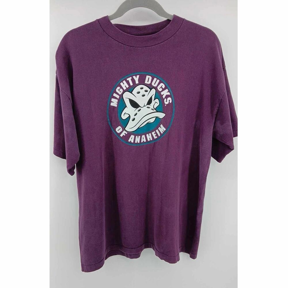 Anaheim Mighty Ducks vintage logo, Mitchell & Ness t shirt
